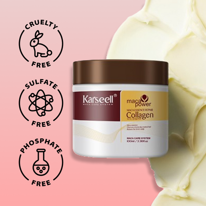 Karseell Collagen Hair Mask - Deep Repair with Collagen Power I For Healthier, Softer Hair (500Gm))